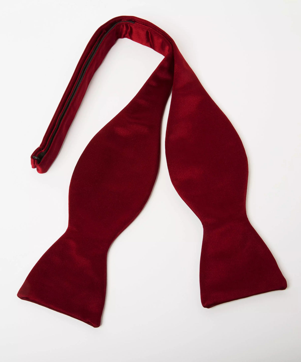 Red Silk Satin Bow Tie