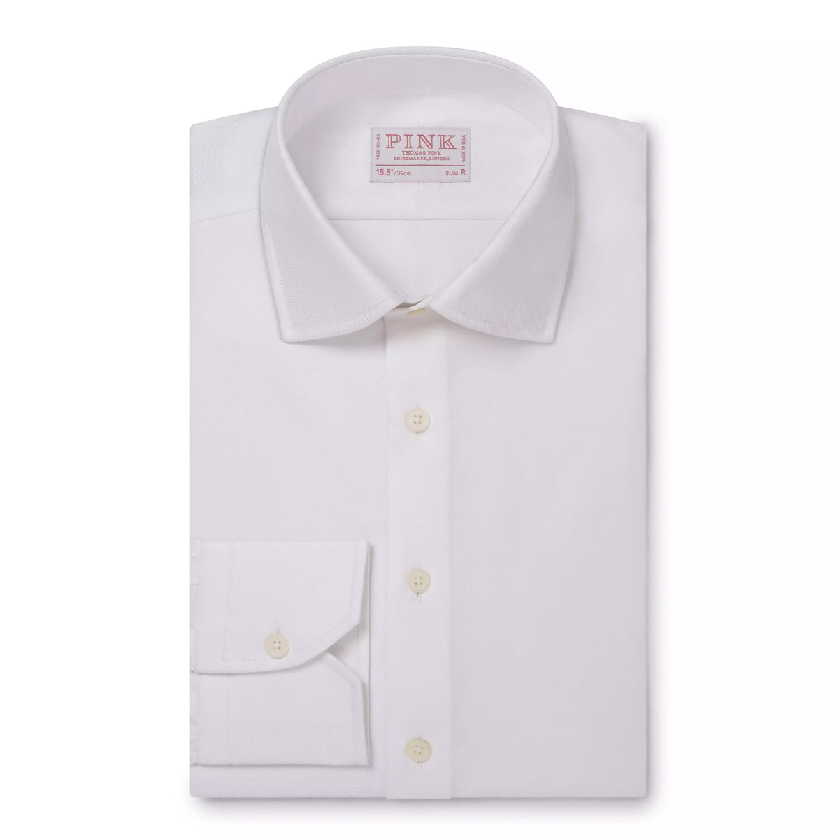 White Slim Fit Royal Twill Formal Shirt