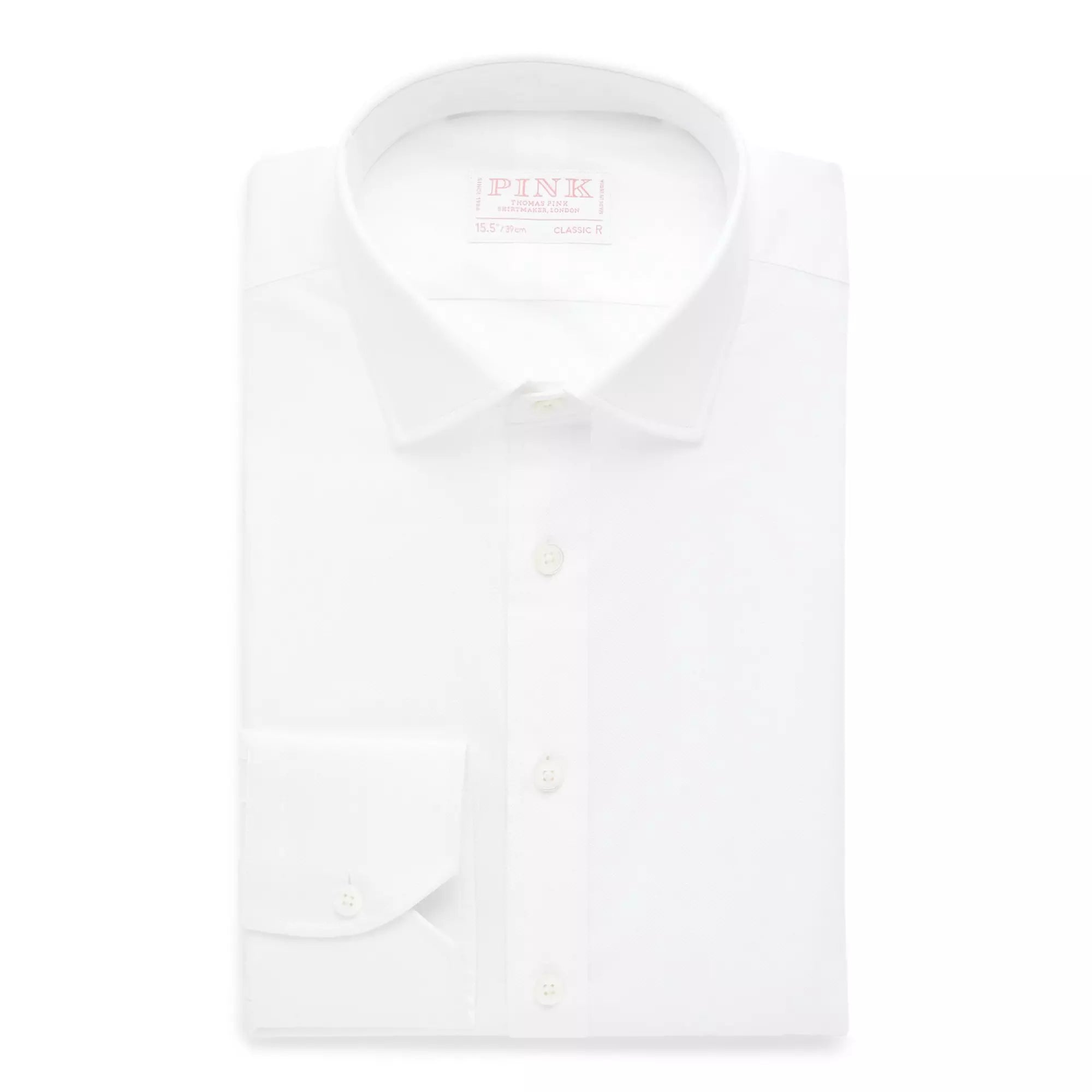 White Classic Fit Royal Oxford Formal Shirt