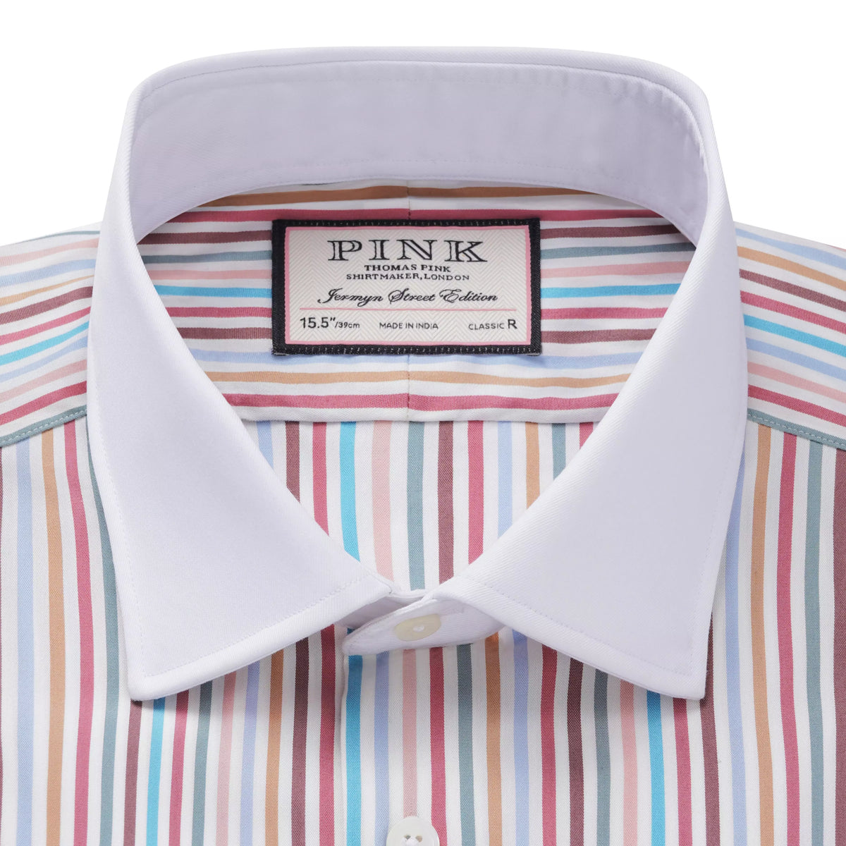 Multicolour Classic Fit Multi Bengal Stripe Formal Shirt