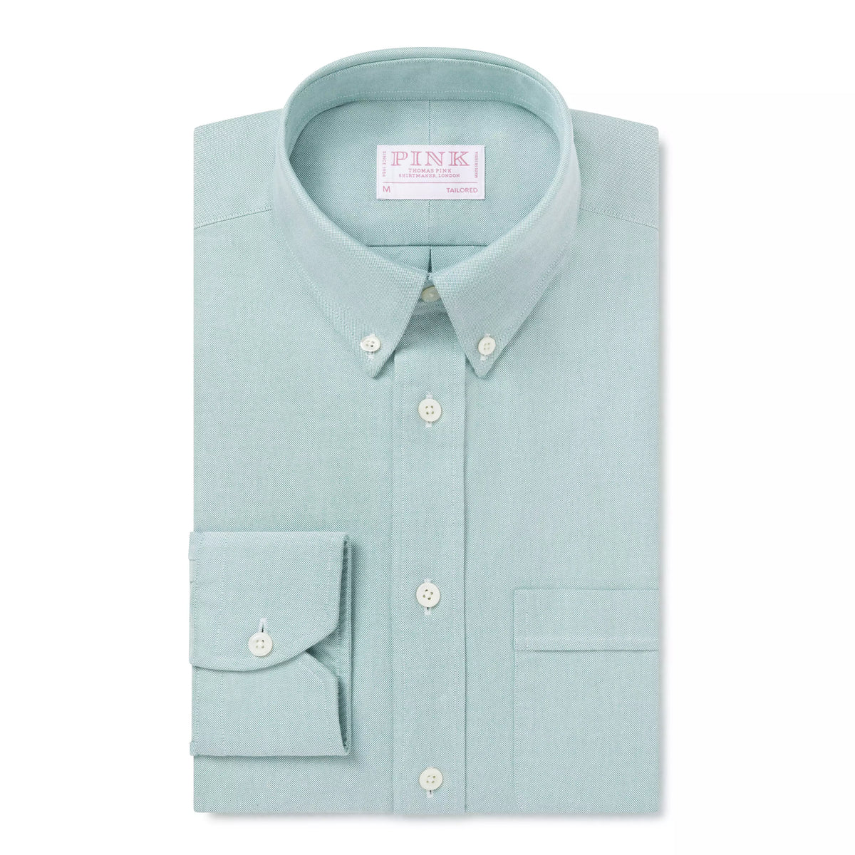 Teal Green Tailored Fit Button Down Smart Casual American Oxford Shirt